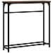 Tavolino Consolle Rovere Marrone 75x19,5x75cm Legno Multistrato - Foto miniatura 2