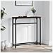 Tavolino Consolle Rovere Marrone 75x19,5x75cm Legno Multistrato - Foto miniatura 1