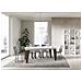 Tavolo Allungabile 90x160/264 Cm Naxy Mix Piano Bianco Frassino - Gambe Noce - Bianco Frassino /noce - Foto miniatura 5