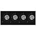 Piano Cottura A Gas 60cm 4 Fuochi 7400w Vetro Nero - Hilg64221s Colore Nero - Foto miniatura 2