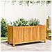 Fioriera Giardino Con Rivestimento 99,5x38x50cm Massello Acacia - Foto miniatura 3