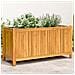 Fioriera Giardino Con Rivestimento 99,5x38x50cm Massello Acacia - Foto miniatura 1