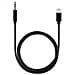 Lightning Al Cavo Aux Adatto Per Apple Nero - 1 Metro - Foto miniatura 1