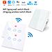 Interruttore A Parete Smart Touch White  3 Gruppi 1 Via - Foto miniatura 2