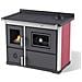 Stufa Cucina Riscaldamento A Legna Piano Cottura In Ghisa Con Forno Struttura In Acciaio Exclusive Inox - Foto miniatura 1