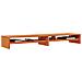 Supporto Monitor Marrone Cera 100x24x13 Cm Legno Massello Pino - Foto miniatura 3