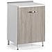 Mobile Mobiletto Base Per Cucina Componibile In Legno Colore Olmo 60x50x85h - Foto miniatura 1