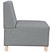 Divano Sedia Grigio Chiaro 55 cm in Tessuto - Foto miniatura 5