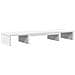 Supporto Monitor Regolabile Bianco 80x24x10,5 Cm In Truciolato - Foto miniatura 2