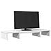 Supporto Monitor Regolabile Bianco 80x24x10,5 Cm In Truciolato - Foto miniatura 3