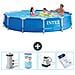 Piscina Fuori Terra - In Giro - 366x76 Cm - Blu - Include Accessori Coordinati A1596 - Foto miniatura 1