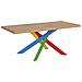 Tavolo Fisso 90x180 Cm Versalux Scortecciato Rovere Gambe 4/b - Foto miniatura 1