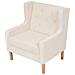 Poltrona Bianco Crema In Tessuto - Foto miniatura 1