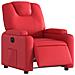 Poltrona Reclinabile Elettrica Rossa in Similpelle - Foto miniatura 3