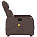 Poltrona Massaggiante Reclinabile marrone in Similpelle - Foto miniatura 8
