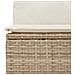 Set di Divani da Giardino 9 Pezzi con Cuscini Beige Polyrattan - Foto miniatura 7