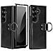 Custodia Nera In Pelle Pc Per Samsung Galaxy Z Fold2 Con Supporto - Foto miniatura 1