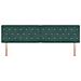Testiera LED con luci a strisce a LED Verde scuro 90 cm Velluto - Foto miniatura 5