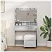 Toeletta  con luci LED Grigio Sonoma 79x41x135 cm - Foto miniatura 2