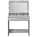 Toeletta  con luci LED Grigio Sonoma 79x41x135 cm - Foto miniatura 4