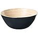 Set Di 3 Ciotole Decorative Bonheur Legno Di Bambù Nero - Foto miniatura 3