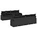 Set Divano da Giardino 9 pcs Nero 100 x 55 x 73 cm Poly Rattan - Foto miniatura 1