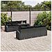 Set Divano da Giardino 9 pcs Nero 100 x 55 x 73 cm Poly Rattan - Foto miniatura 2