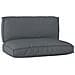 Set di Cuscini per Pallet 2 pcs Antracite 120 x 80 x 12 cm - Foto miniatura 1