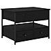Tavolino da salotto con cassetto Rovere Nero 70 x 50 x 54.5 cm - Foto miniatura 1