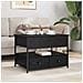 Tavolino da salotto con cassetto Rovere Nero 70 x 50 x 54.5 cm - Foto miniatura 4