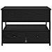 Tavolino da salotto con cassetto Rovere Nero 70 x 50 x 54.5 cm - Foto miniatura 6