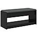 Panca per ingresso con cuscino Rovere Nero 103 x 38 x 45 cm - Foto miniatura 1