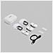 Wireless Micro Bianco Microfono a clip - Foto miniatura 2