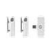 Wireless Micro Bianco Microfono a clip - Foto miniatura 4