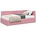 Struttura Letto Angolare con Materasso 2 pcs Grigio Velluto - Foto miniatura 1