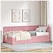 Struttura Letto Angolare con Materasso 2 pcs Grigio Velluto - Foto miniatura 2