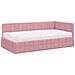 Struttura Letto Angolare con Materasso 2 pcs Grigio Velluto - Foto miniatura 4