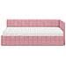 Struttura Letto Angolare con Materasso 2 pcs Grigio Velluto - Foto miniatura 5