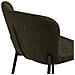 Set 2 Sgabelli Counter Maceda In Bouclé Verde Scuro Con Gambe Nere 47x55x95 Cm - Foto miniatura 5