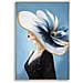 Dipinto Su Tela Dori B Dama Con Cappello Fiorito, 62x92 Cm - Foto miniatura 1