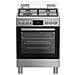 Ariston H6G8LMSAWX cucina libera installazione inox, 60x60cm, piano gas, forno elettrico ventilato, 72Lt, classe A - Foto miniatura 1
