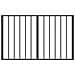 Cancello per cani 4 pcs Nero 100 x 60 cm Acciaio zincato - Foto miniatura 5