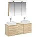 Set di mobili per il bagno 4 pcs Rovere Sonoma - Foto miniatura 1
