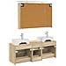 Set di mobili per il bagno 4 pcs Rovere Sonoma - Foto miniatura 8