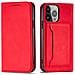Custodia Magnetica Per Samsung Galaxy S23+ Con Copertura Pieghevole, Supporto Per Portafoglio, Rossa. - Foto miniatura 1