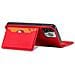 Custodia Magnetica Per Samsung Galaxy S23+ Con Copertura Pieghevole, Supporto Per Portafoglio, Rossa. - Foto miniatura 4