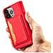 Custodia Magnetica Per Samsung Galaxy S23+ Con Copertura Pieghevole, Supporto Per Portafoglio, Rossa. - Foto miniatura 7