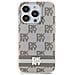 Dkny Iml Custodia Per Iphone 15 Pro Max Con Motivo Tinta Unita E Strisce Stampate Magsafe - Colore Sabbia - Foto miniatura 4