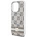 Dkny Iml Custodia Per Iphone 15 Pro Max Con Motivo Tinta Unita E Strisce Stampate Magsafe - Colore Sabbia - Foto miniatura 6