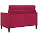 Set di Divani con Storage 2 pz Rosso Vino Poliestere - Foto miniatura 8